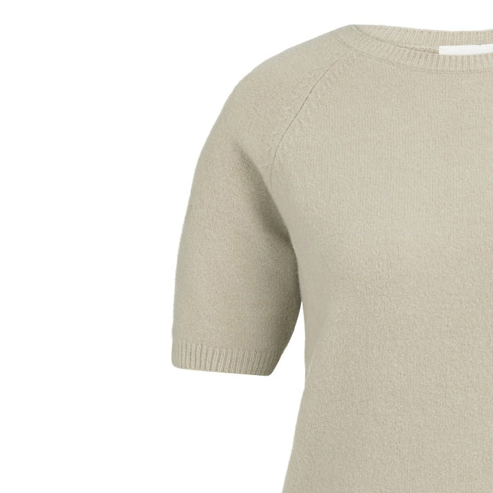 Raglan Short Sleeve Sweater - Mist Green Melange