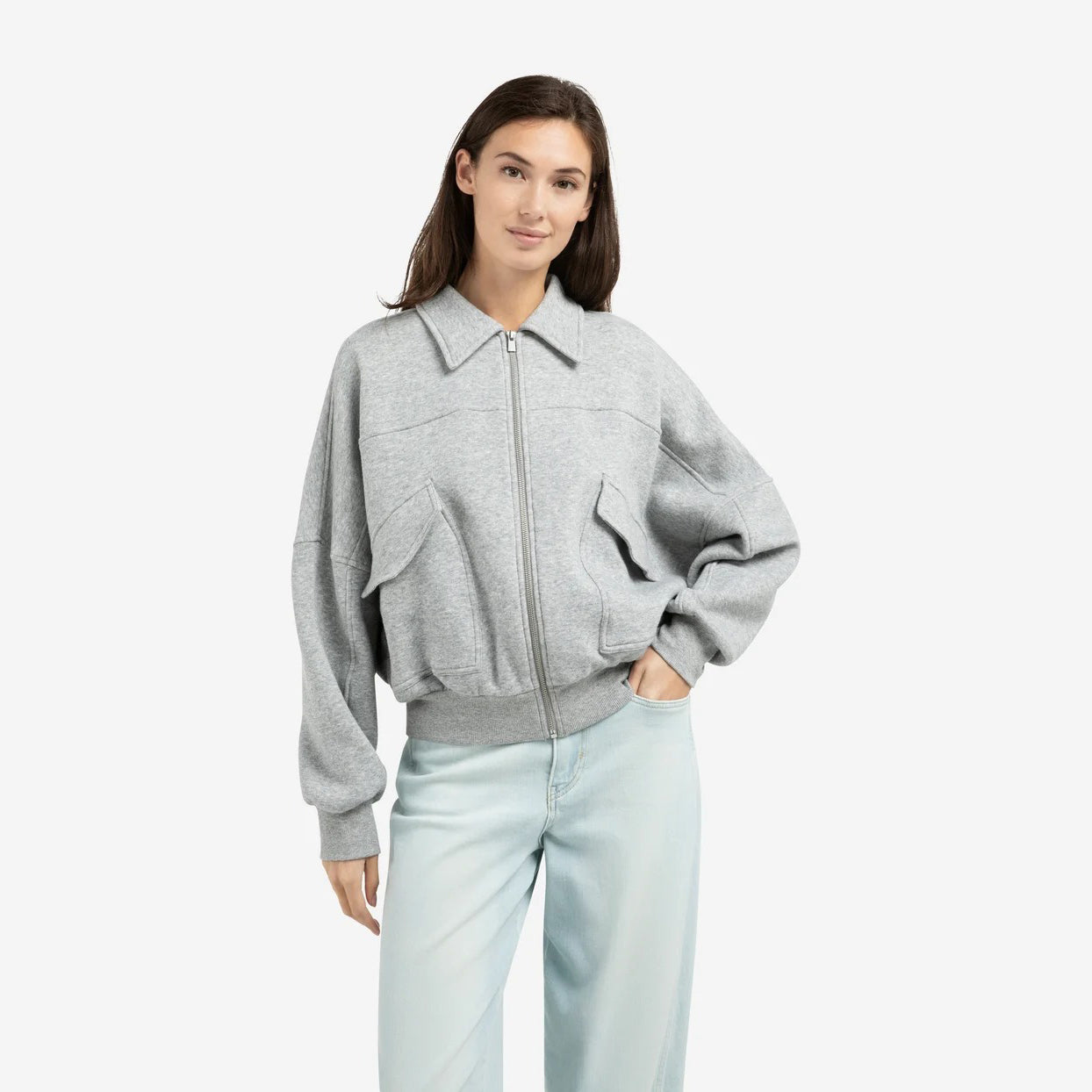 Sweat Jacket with Pockets