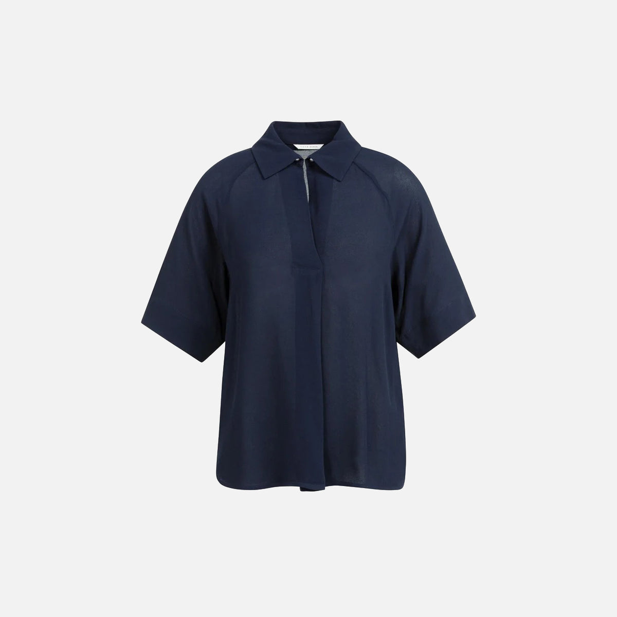 Top with Short Raglan Sleeves and Pearl Detail