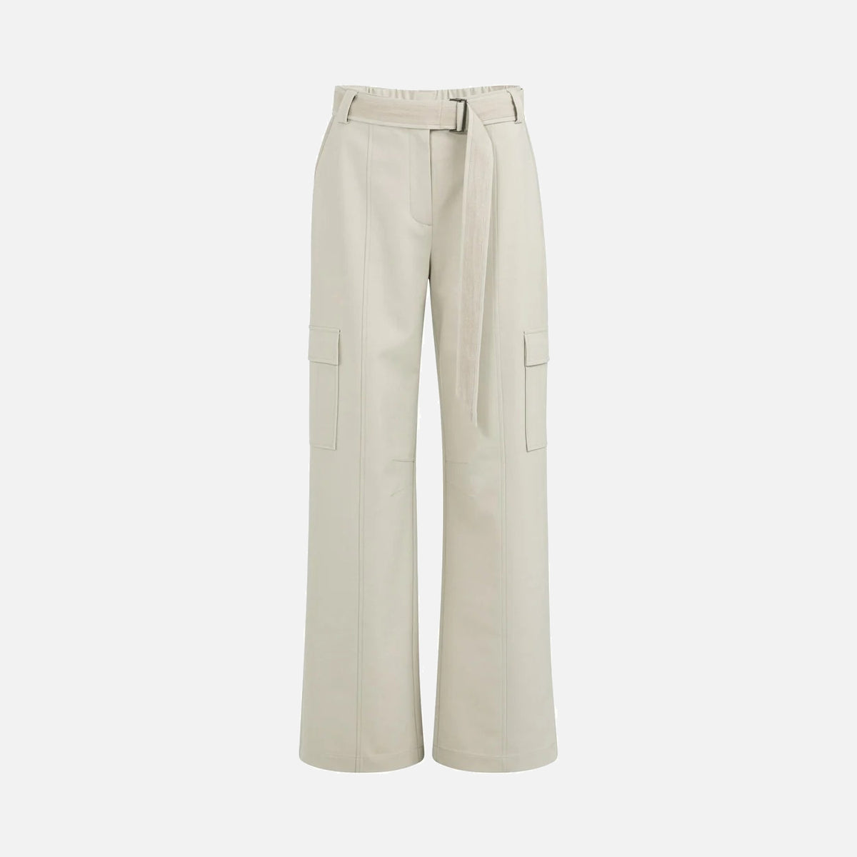 Trousers with Cargo Pockets and Matching Belt