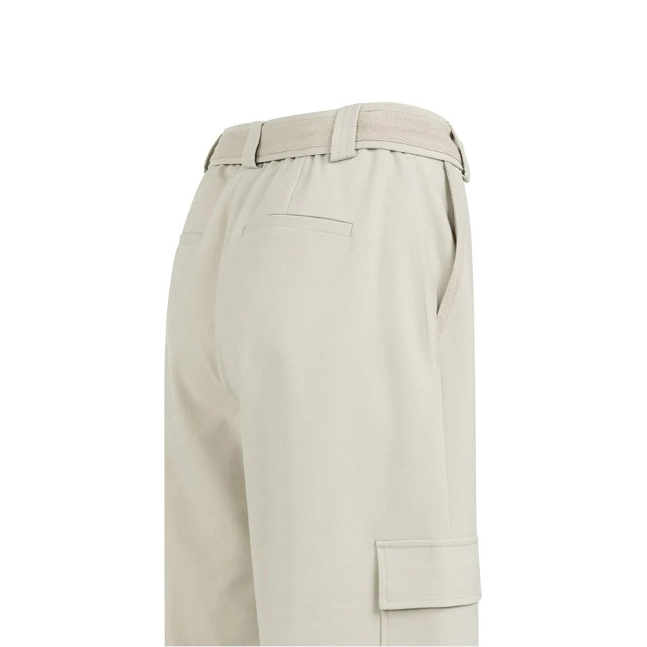 Trousers with Cargo Pockets and Matching Belt