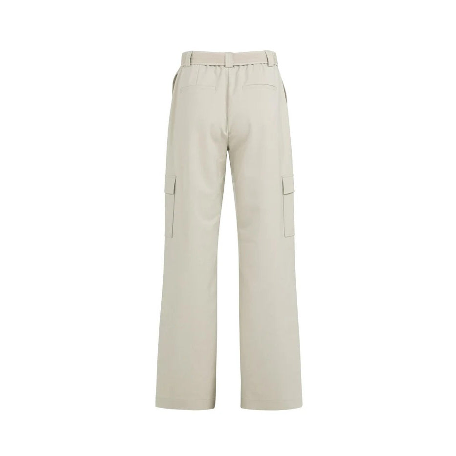 Trousers with Cargo Pockets and Matching Belt