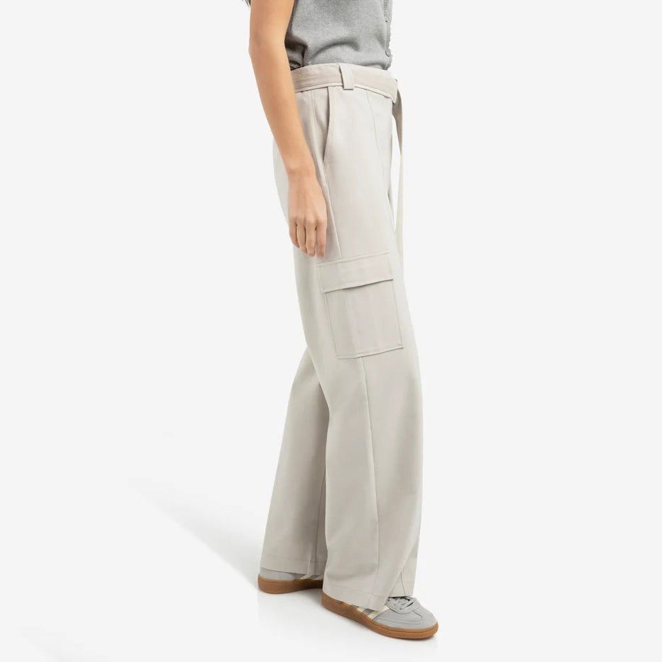 Trousers with Cargo Pockets and Matching Belt