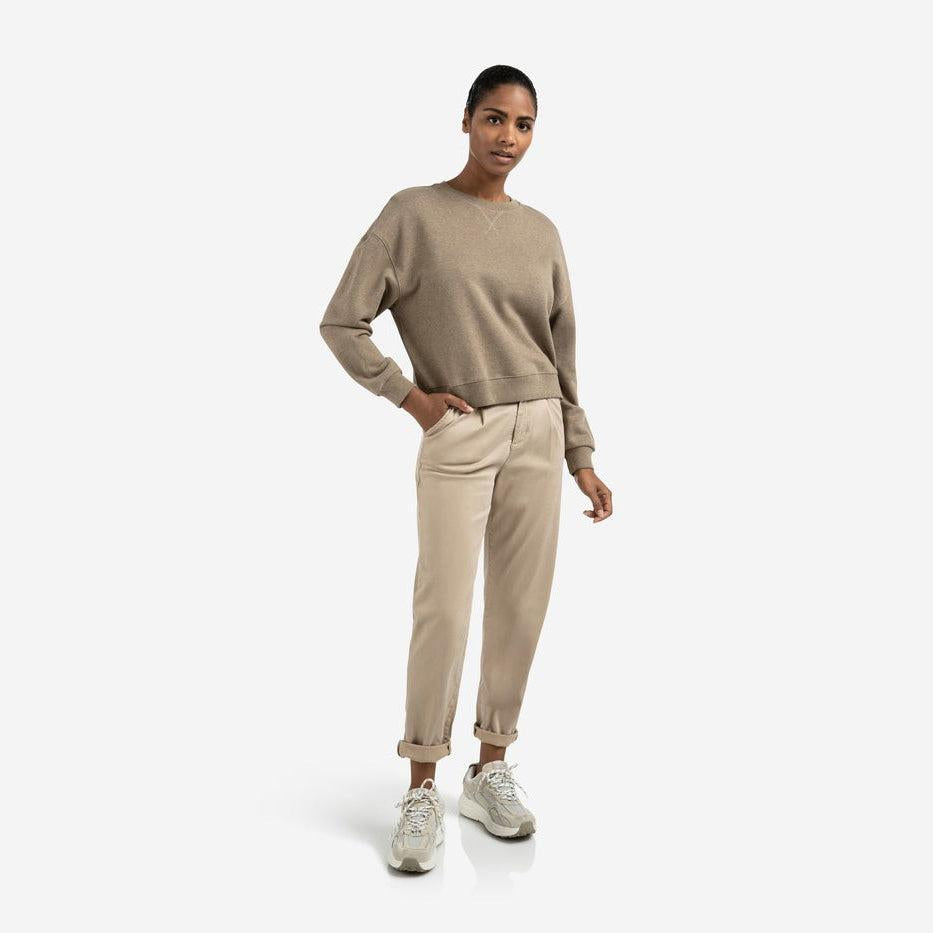 Trousers with Pleats and Chino Pockets - Sand Brown