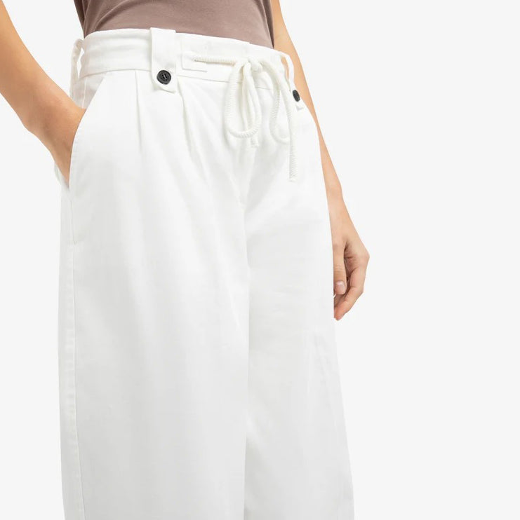 Woven Wide Leg Trousers with Pleats