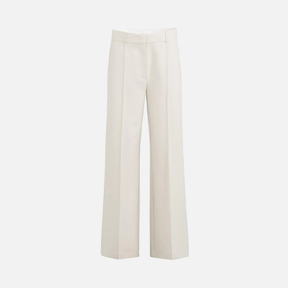 Woven Trousers with Wide Legs and Stitched Details