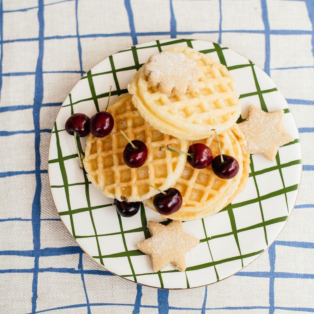 Green Belt Plaid Plate