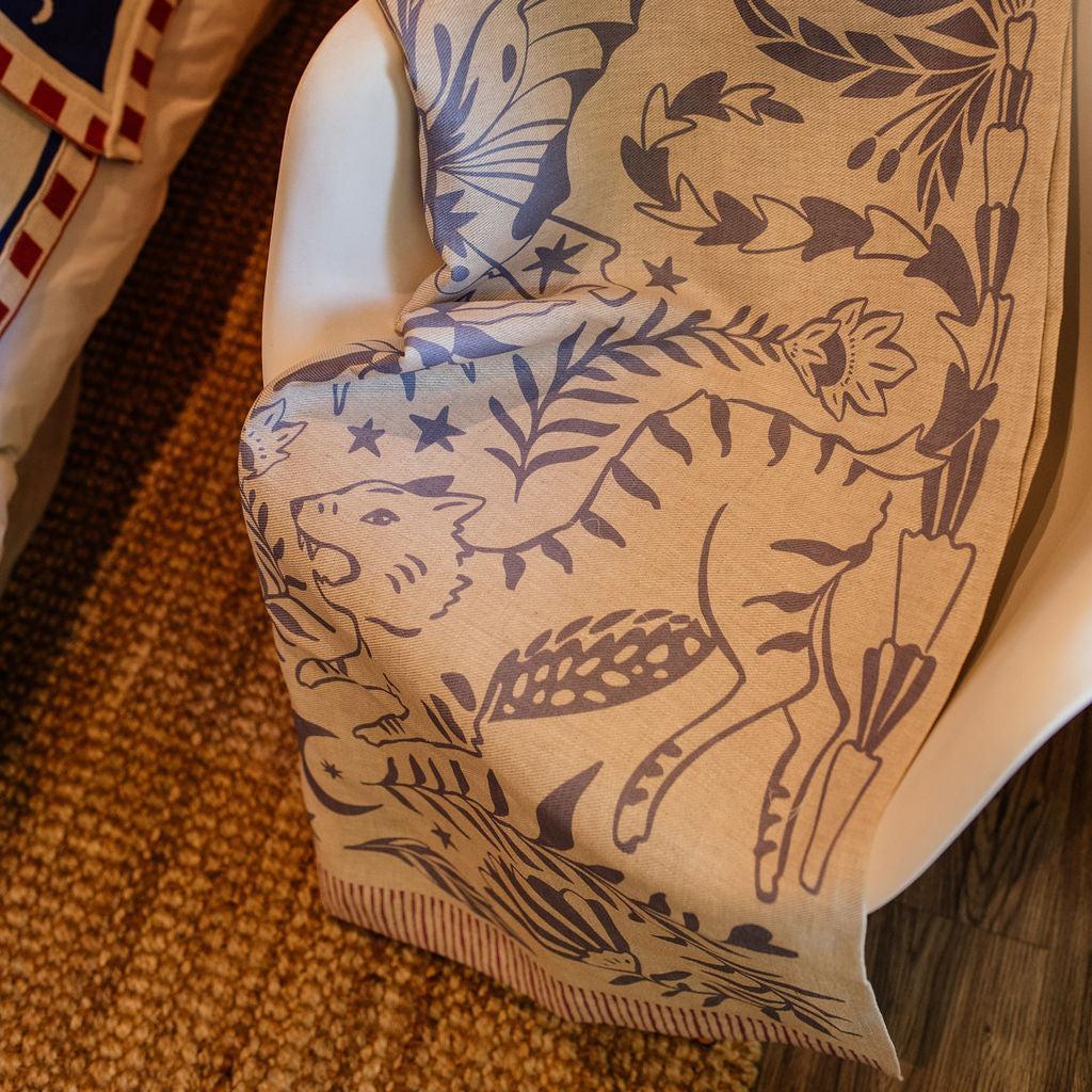 Enchanted Safari Throw - Blue