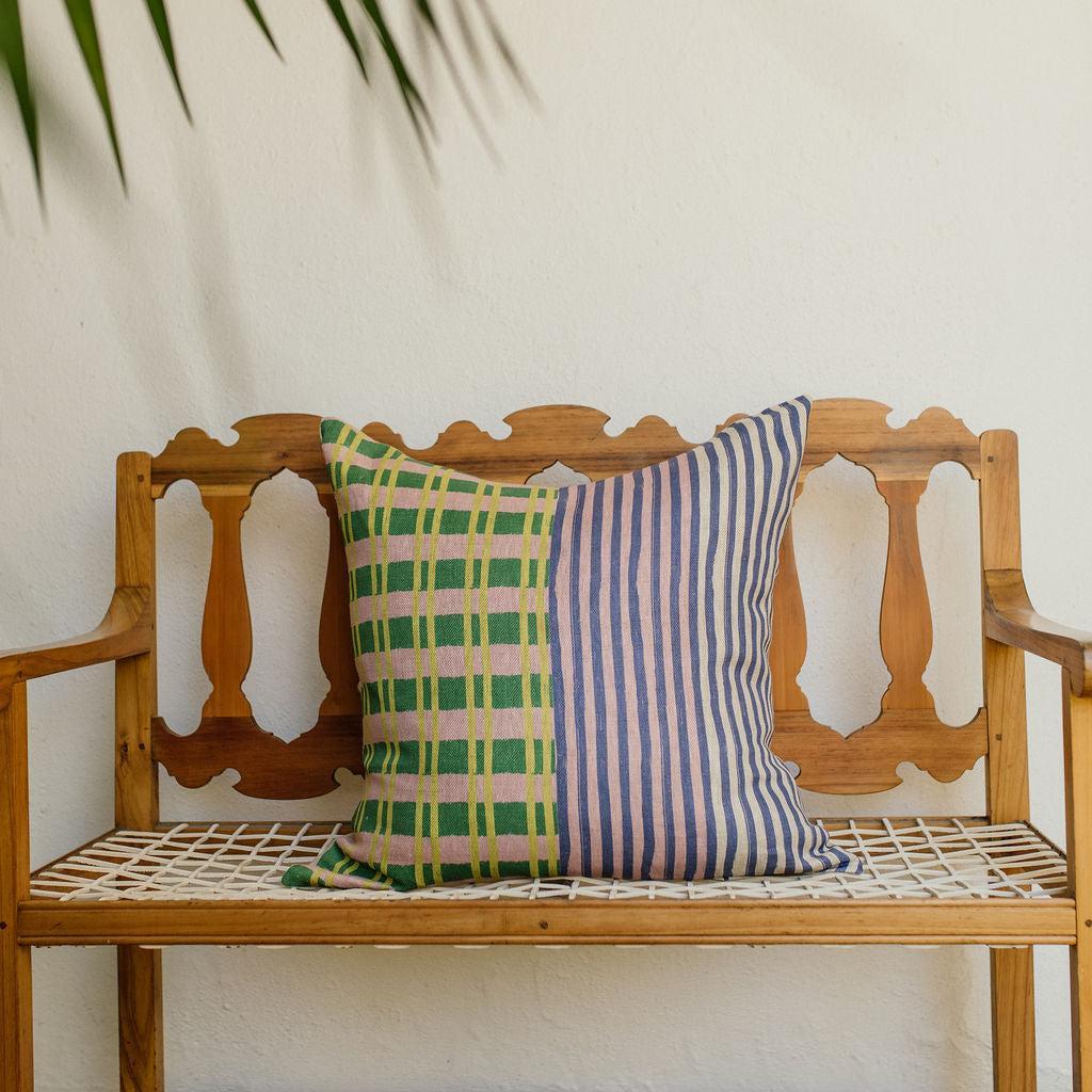 Limoncello Daze Cushion - Green