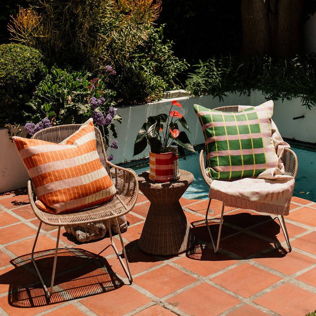 Aperol Maze Cushion - Green