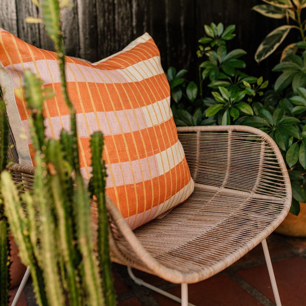 Paloma Haze Cushion - Orange