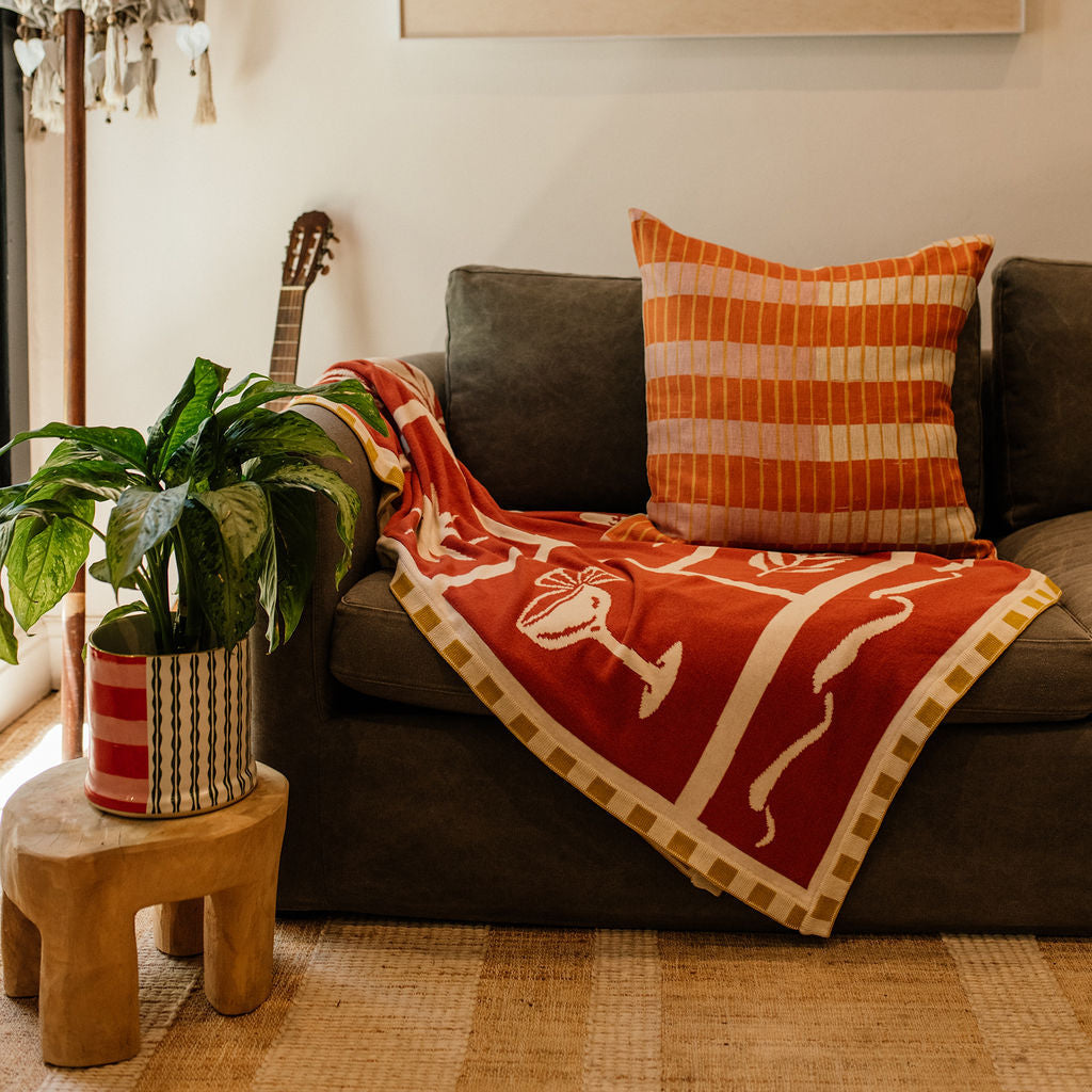 Aloha Throw - Burnt Orange