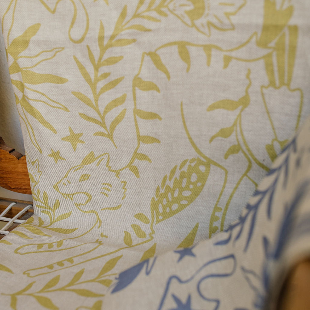 Enchanted Safari Throw - Chartreuse