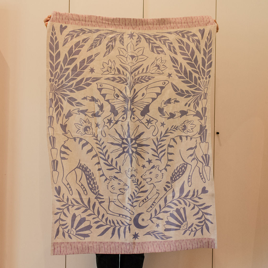 Enchanted Safari Throw - Blue