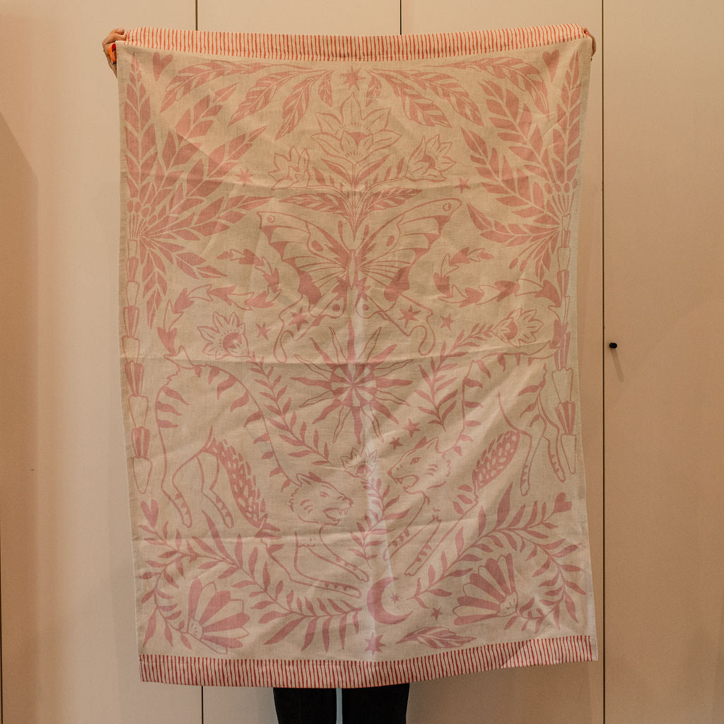 Enchanted Safari Throw - Pink