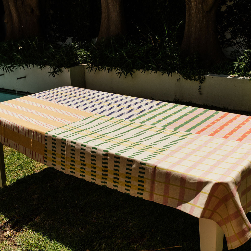 Kaleidoscope Plaid Tablecloth
