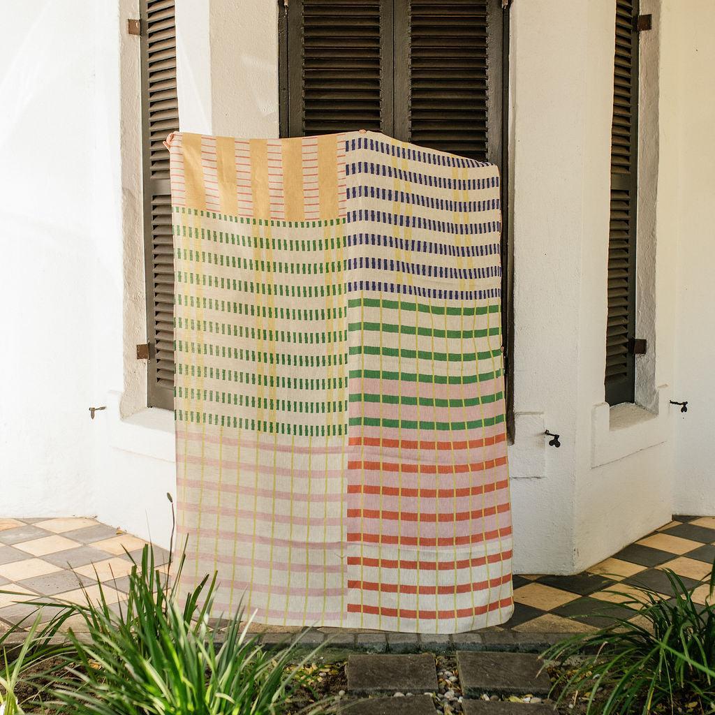 Kaleidoscope Plaid Tablecloth