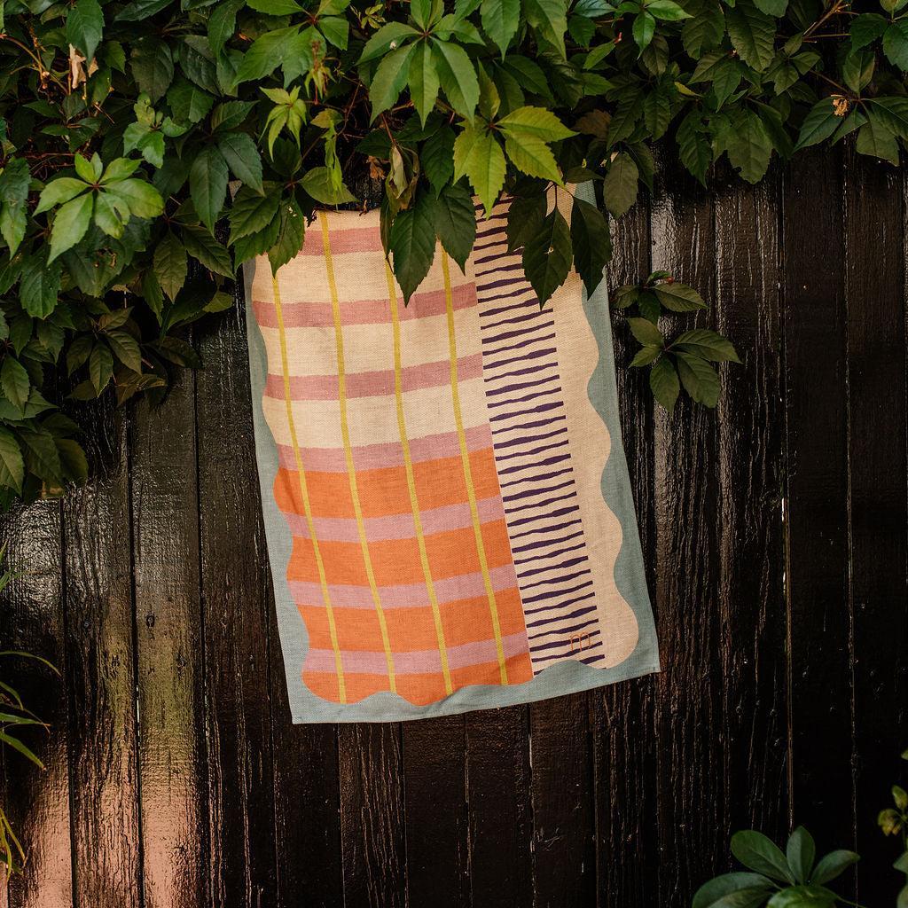 Electric Picnic Tea Towel - Sky Blue