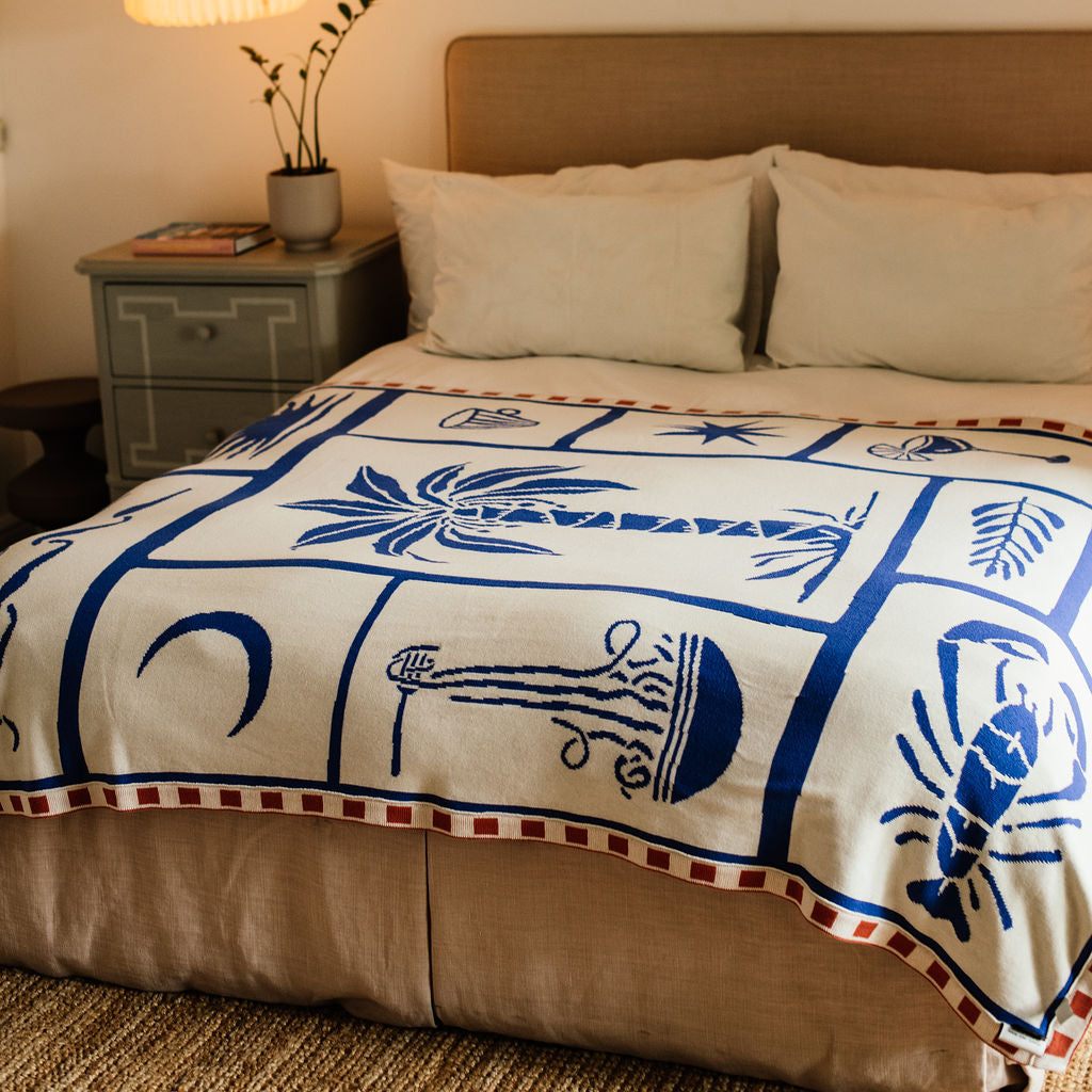 Aloha Throw - Blue