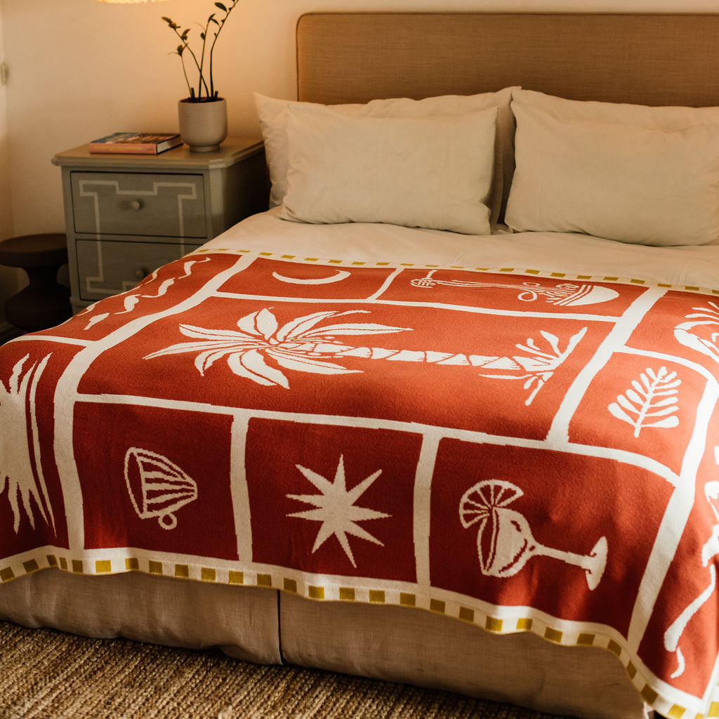 Aloha Throw - Burnt Orange