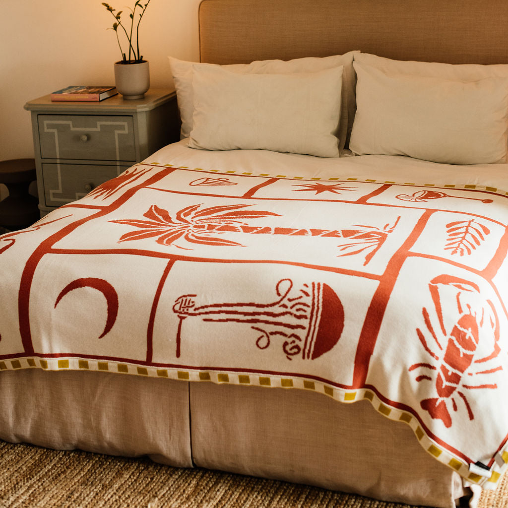 Aloha Throw - Burnt Orange