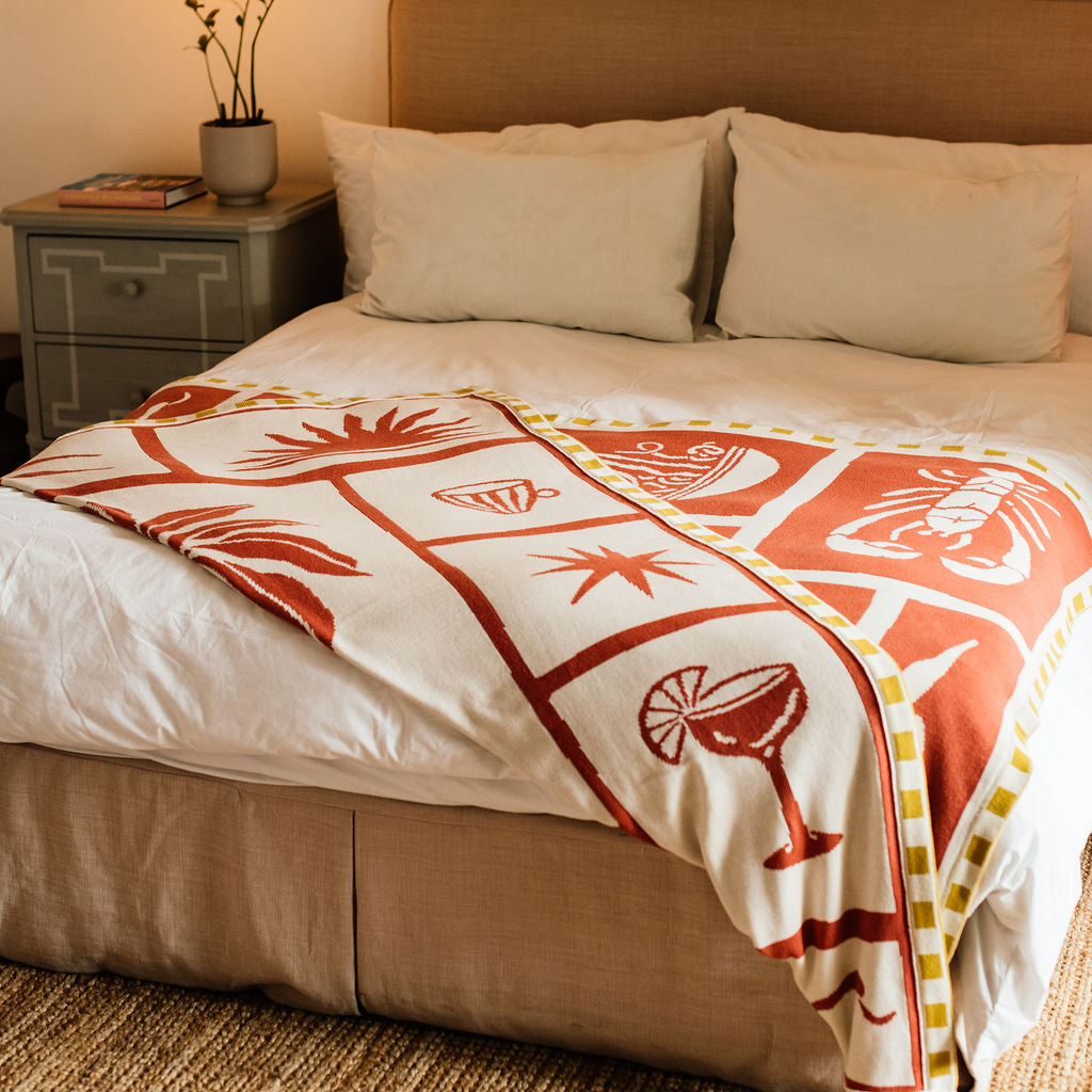 Aloha Throw - Burnt Orange