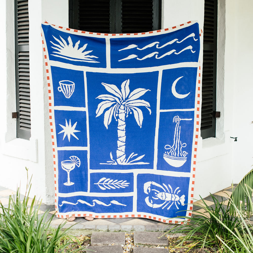 Aloha Throw - Blue