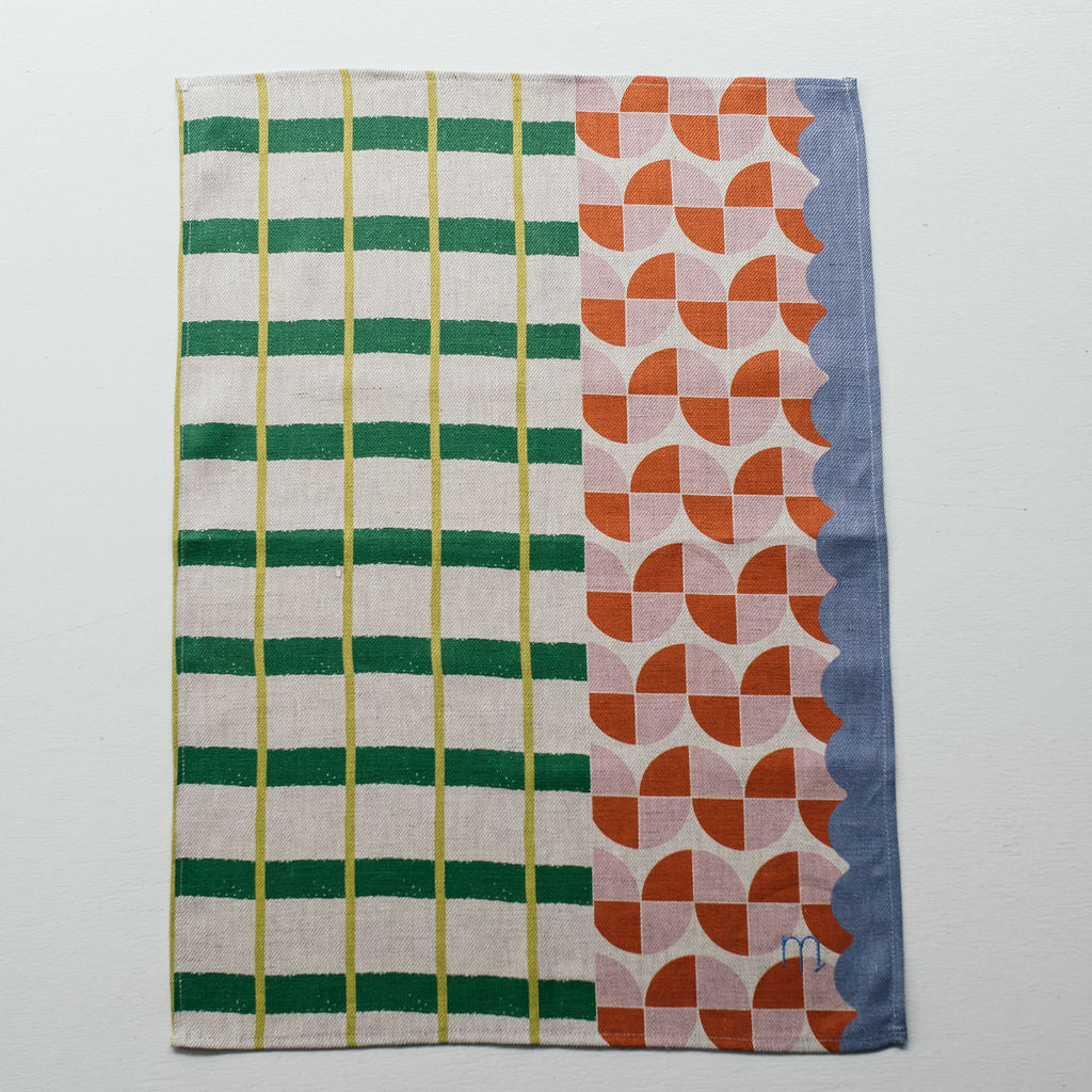 Feast Fiesta Tea Towel - Green