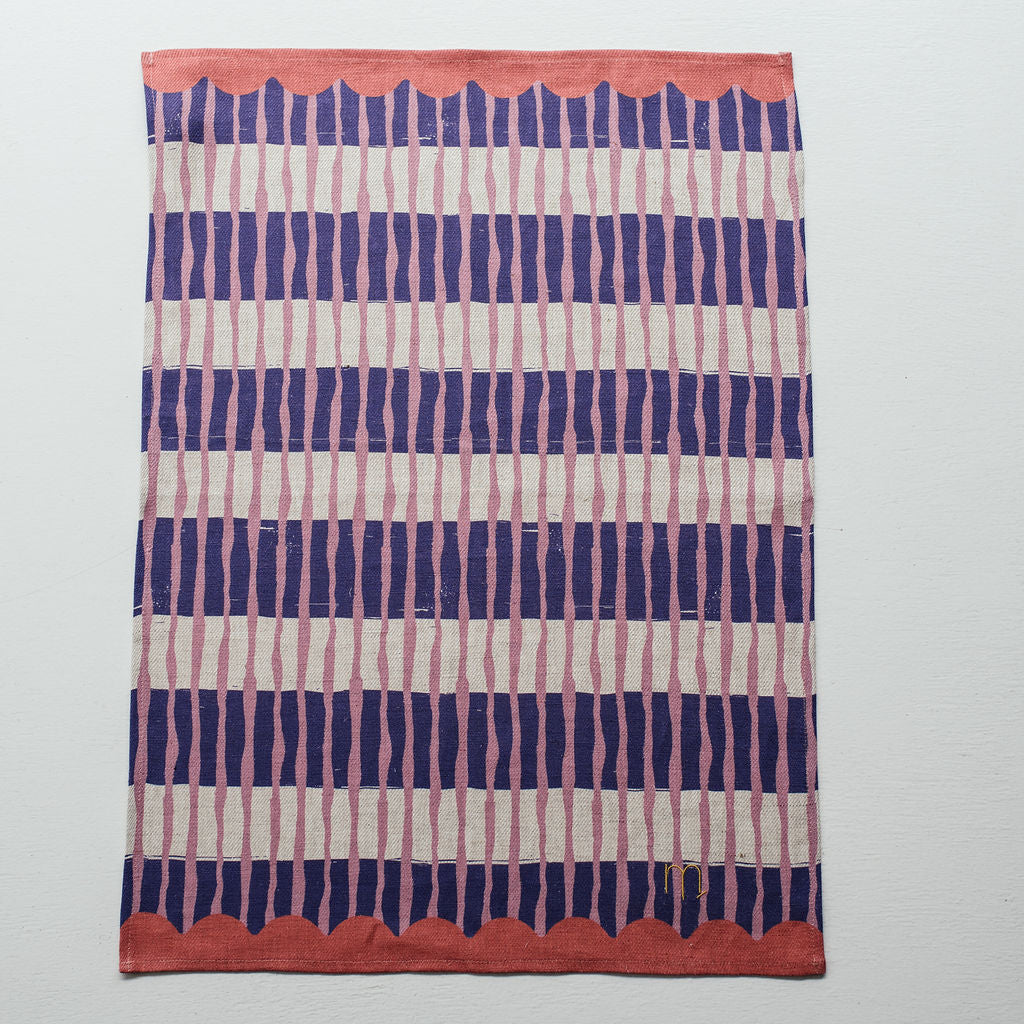 Feast Fiesta Tea Towel - Purple