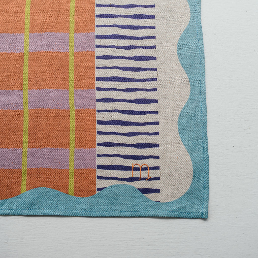 Electric Picnic Tea Towel - Sky Blue