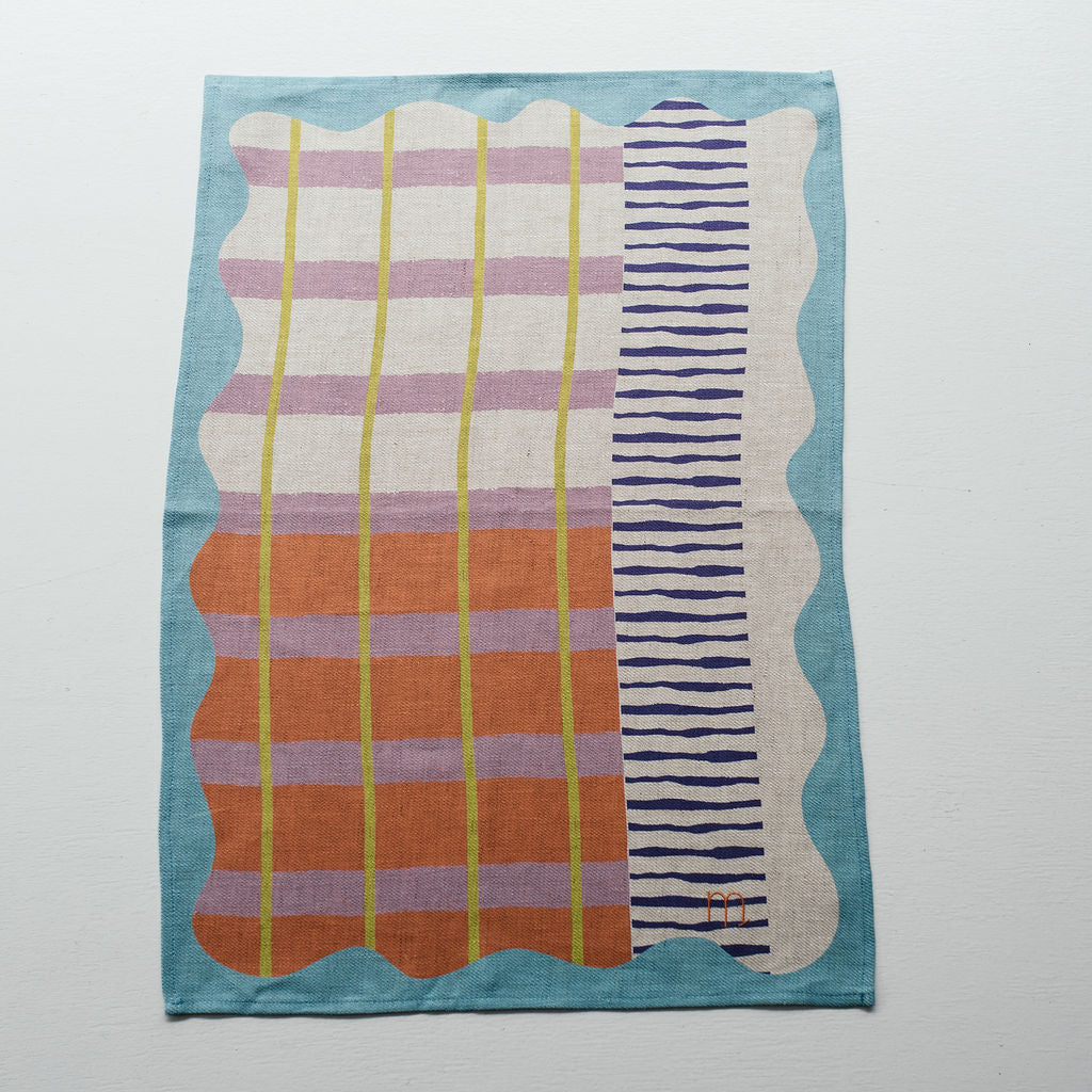 Electric Picnic Tea Towel - Sky Blue