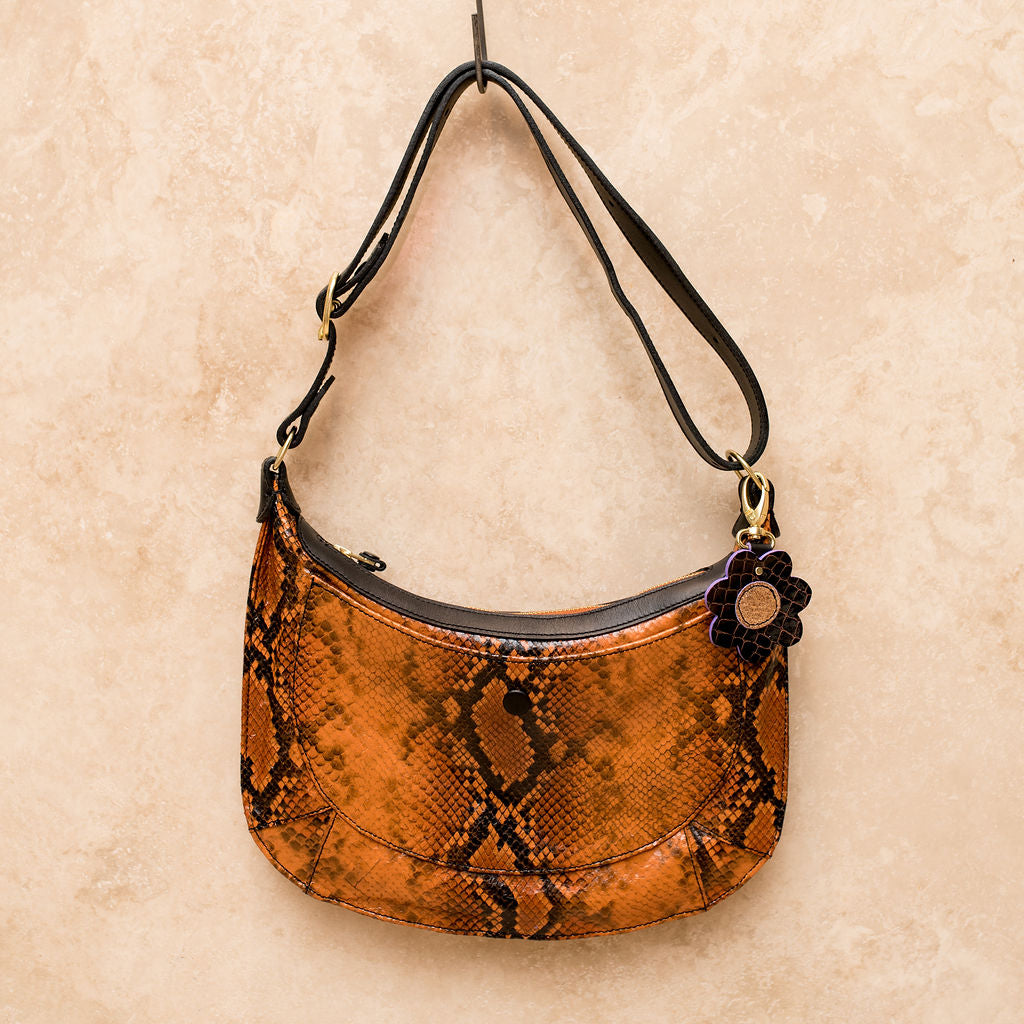 Izzie Bag - Amber Snake