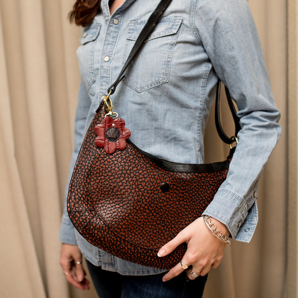 Izzie Bag - Cognac Crackle