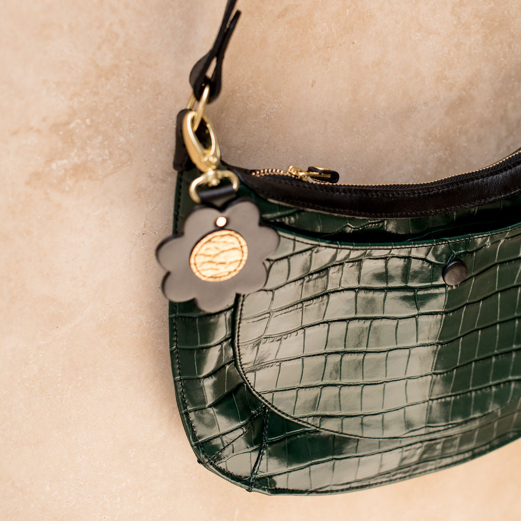 Izzie Bag - Croc Emerald